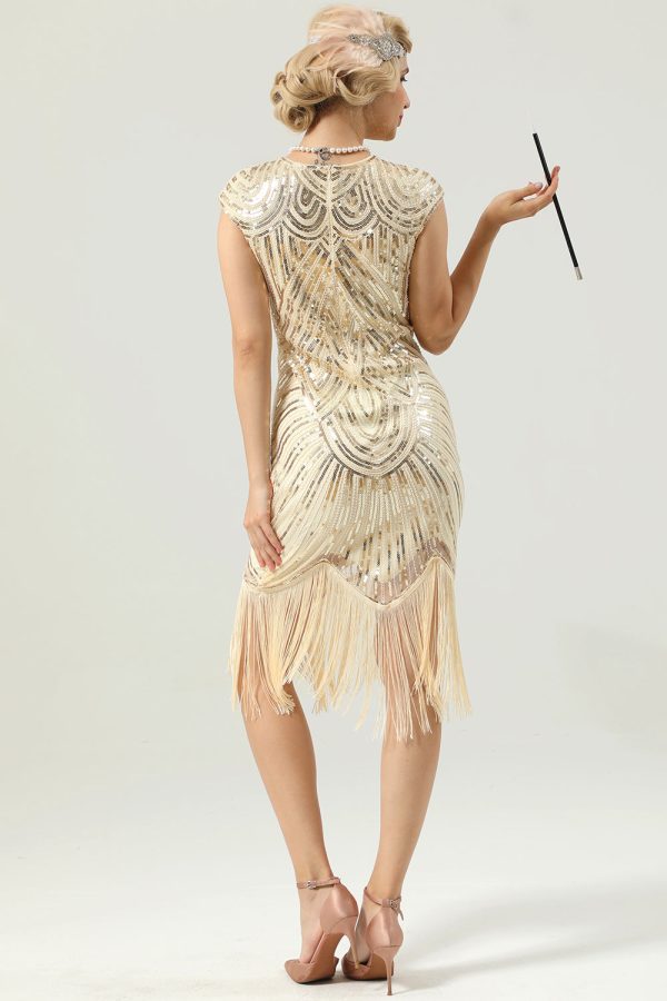 Gatsby Glitter Fringe 1920s Dress - Image 7