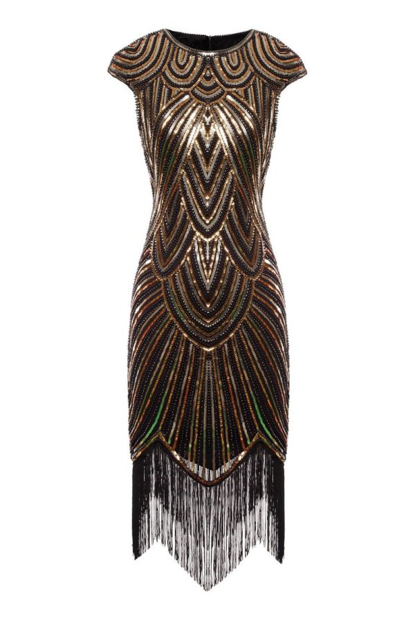 Gatsby Glitter Fringe 1920s Dress - Image 9