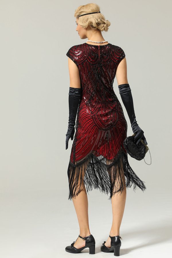 Gatsby Glitter Fringe 1920s Dress - Image 2