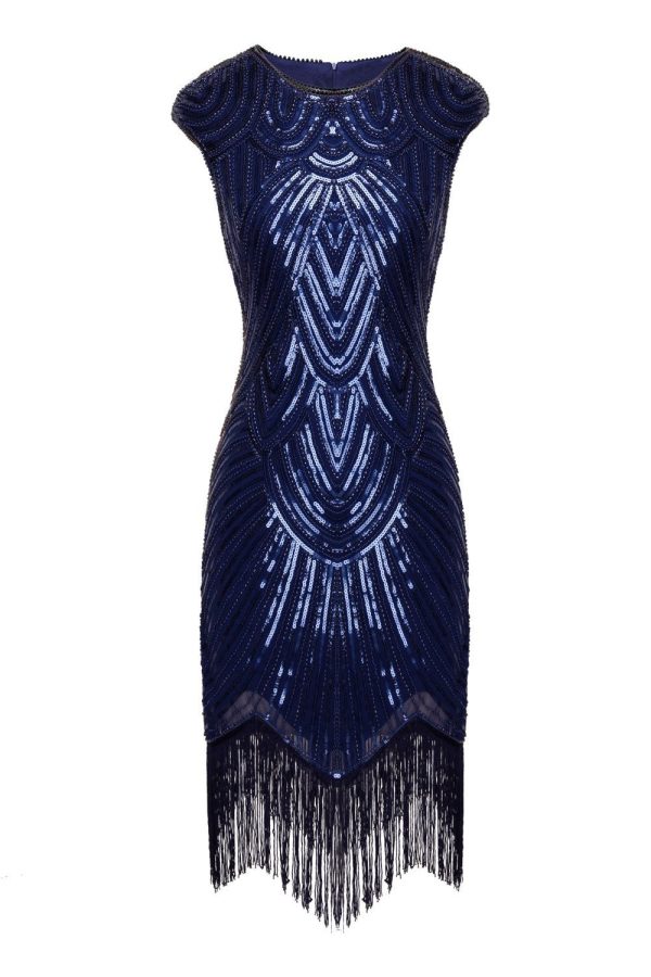 Gatsby Glitter Fringe 1920s Dress - Image 10